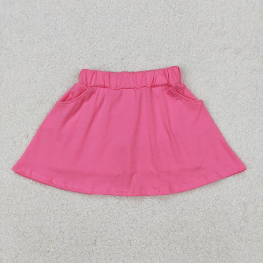 Baby Girls Dark Pink Pocket Yoga Active Wear Skorts