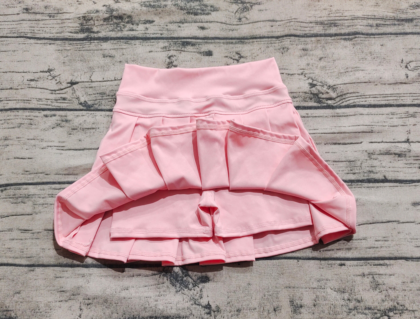 Baby Girls Pink Yoga Pleated Active Wear Skirts