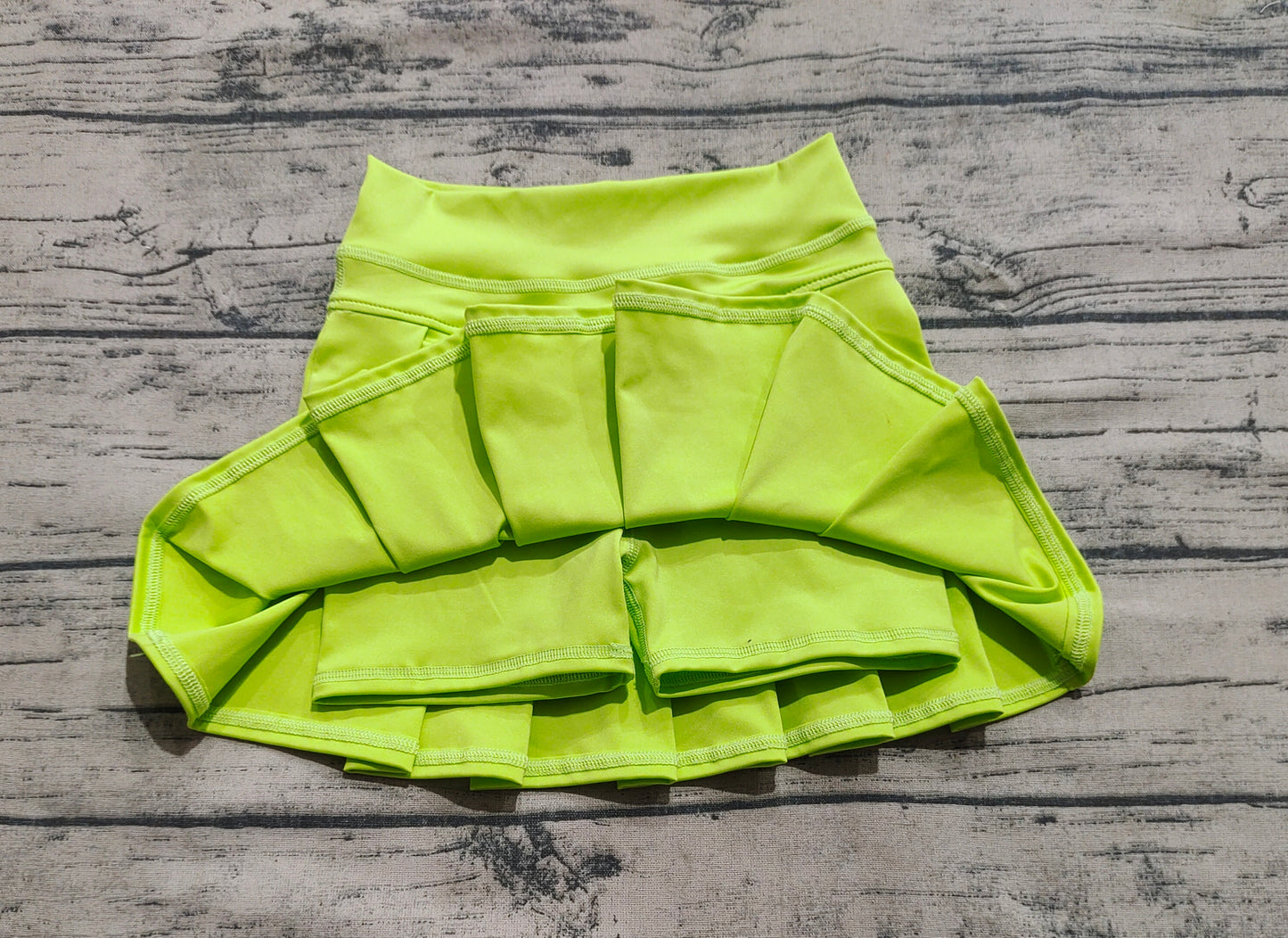 Baby Girls Lime Green Yoga Active Wear Skirts