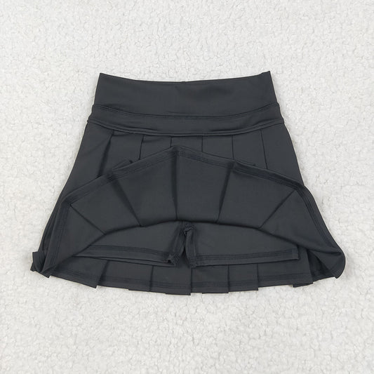 Baby Girls Black Yoga Active Wear Pleated Skirts