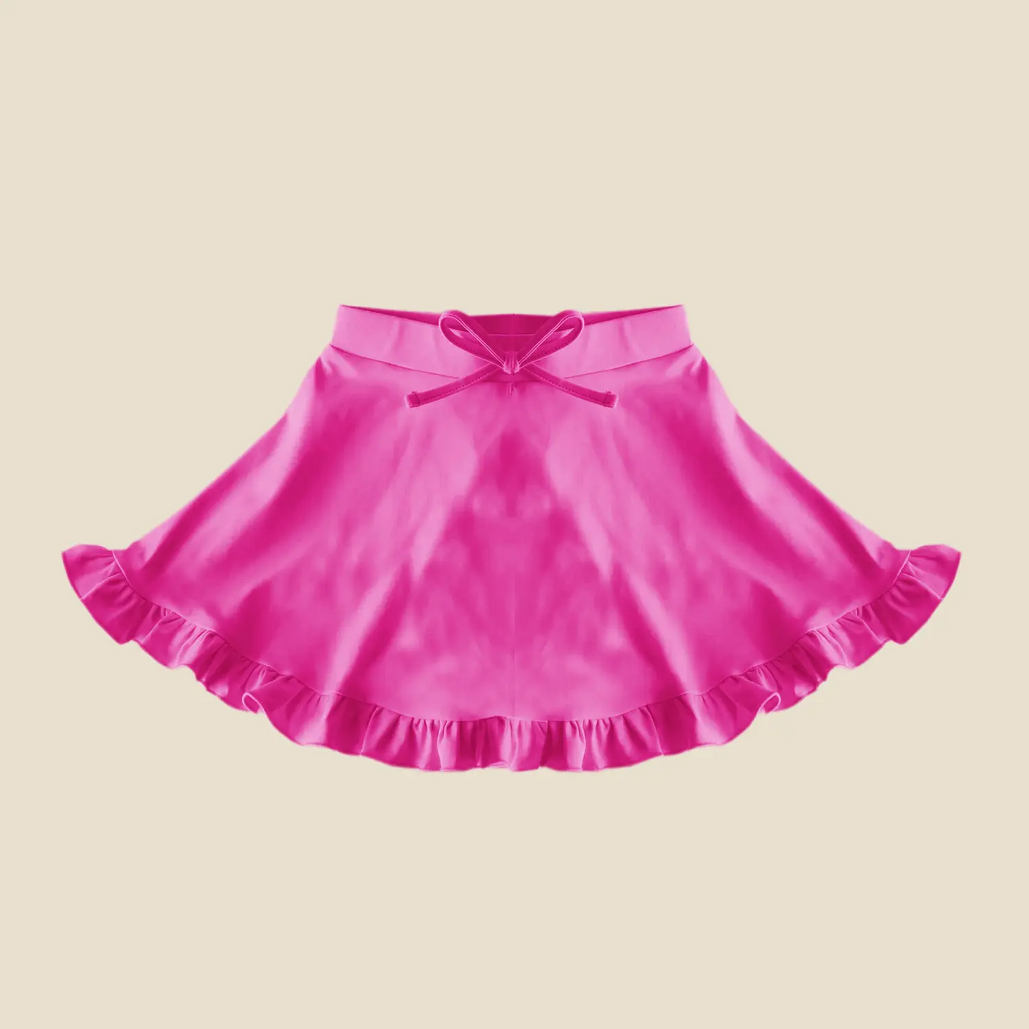 Baby Girls Hot Pink Yoga Ruffle Active Skirt Preorder