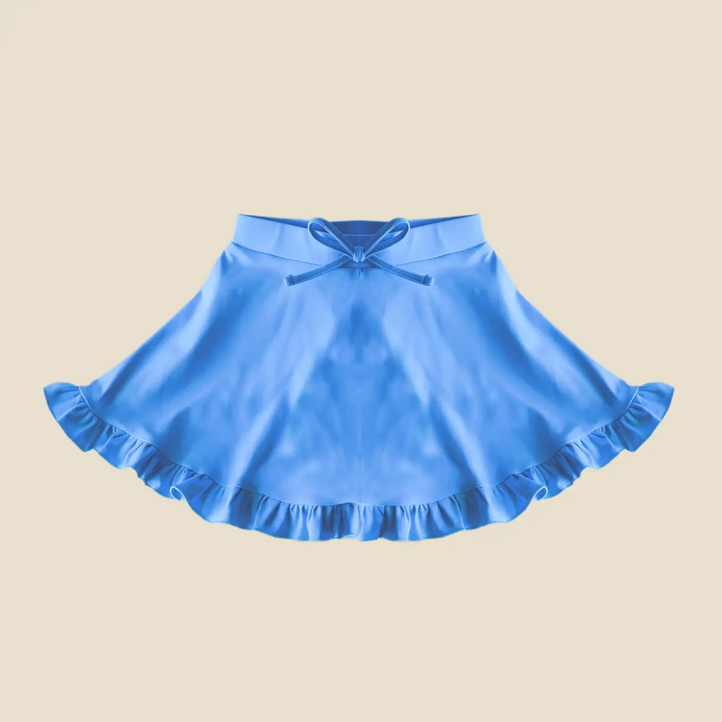 Baby Girls Hot Blue Yoga Ruffle Active Skirt Preorder