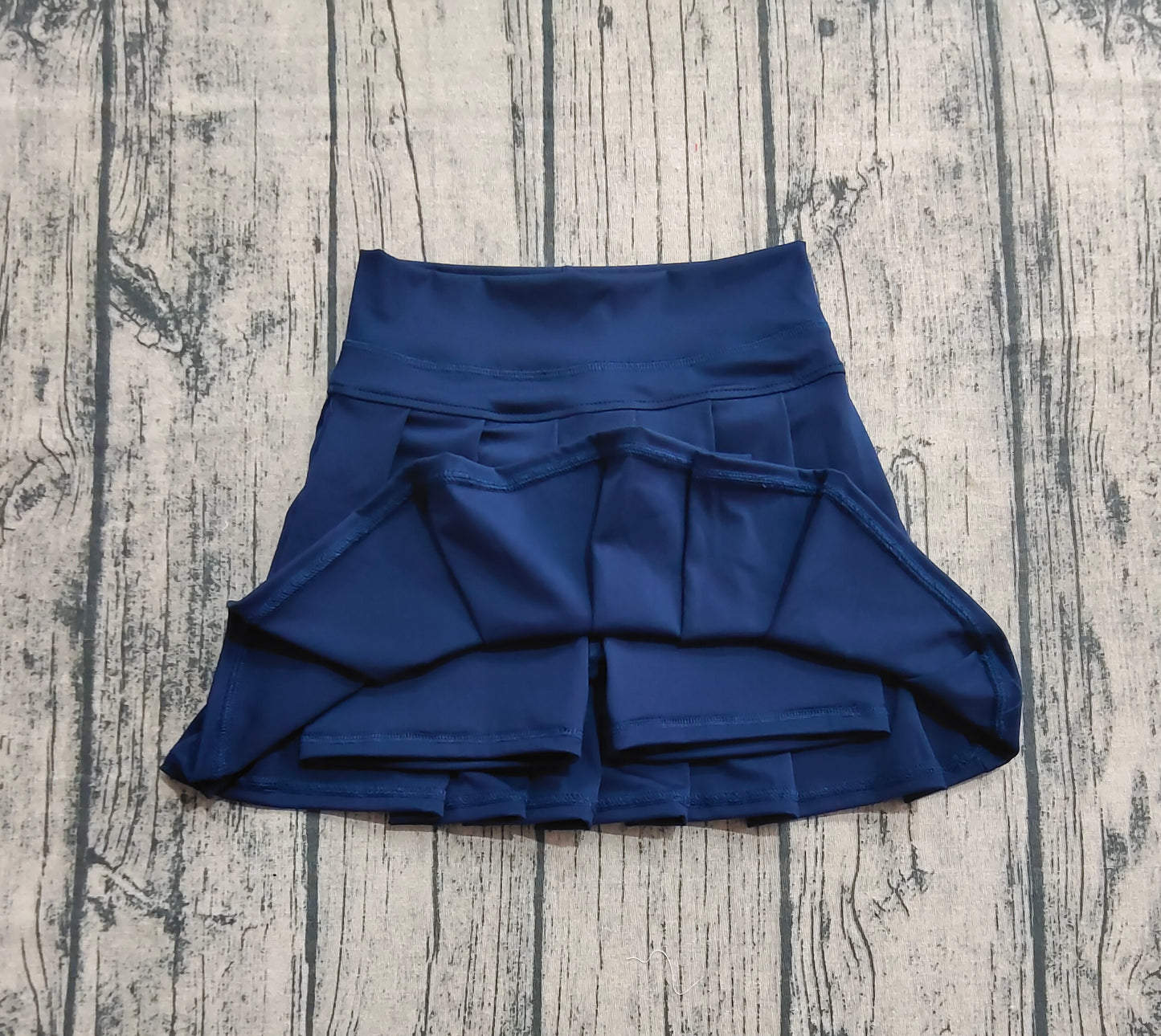 Baby Girls Navy Yoga Pleated Skorts Bottom