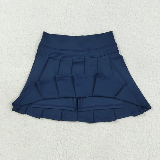 Baby Girls Navy Yoga Pleated Skorts Bottom