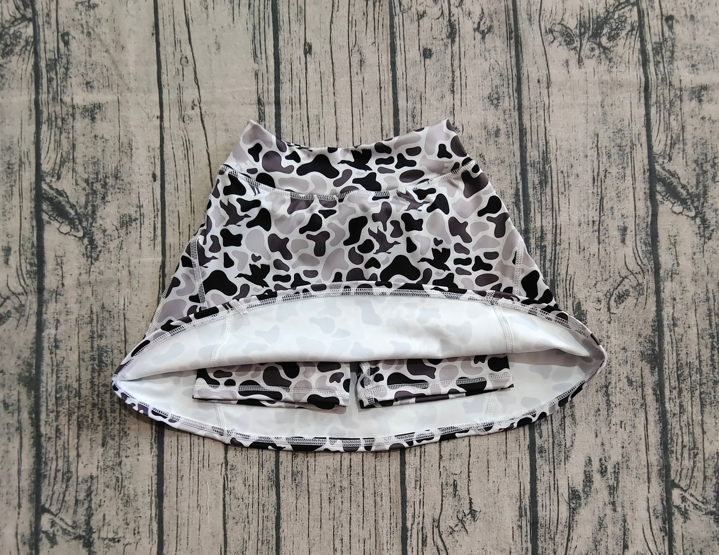 Baby Girls Western Gray Ducks Camo Yoga Skorts Bottom