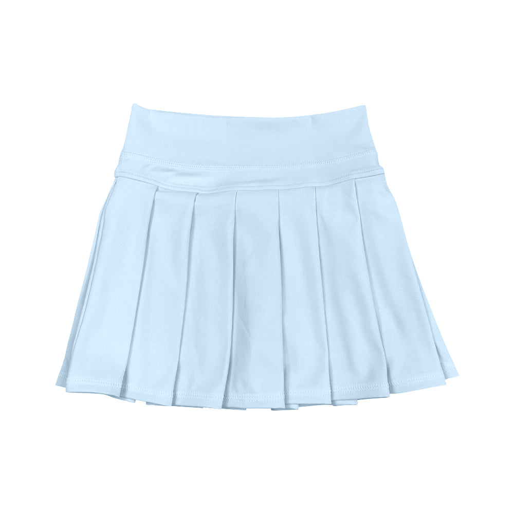 Baby Girls Light Blue Yoga Skorts Pleated Skirts Preorder