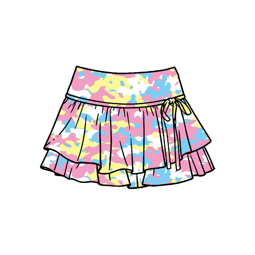 Baby Girls Southern Camo Yoga Active Skirt Shorts Bottom Preorder