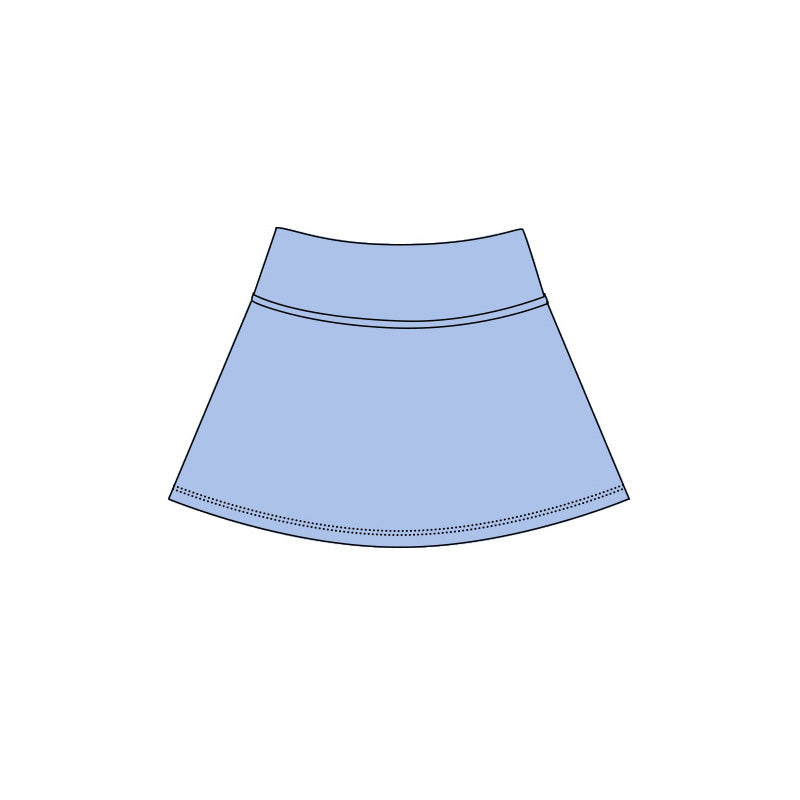 Baby Girls Blue Yoga Active Skirt Shorts Bottom Preorder