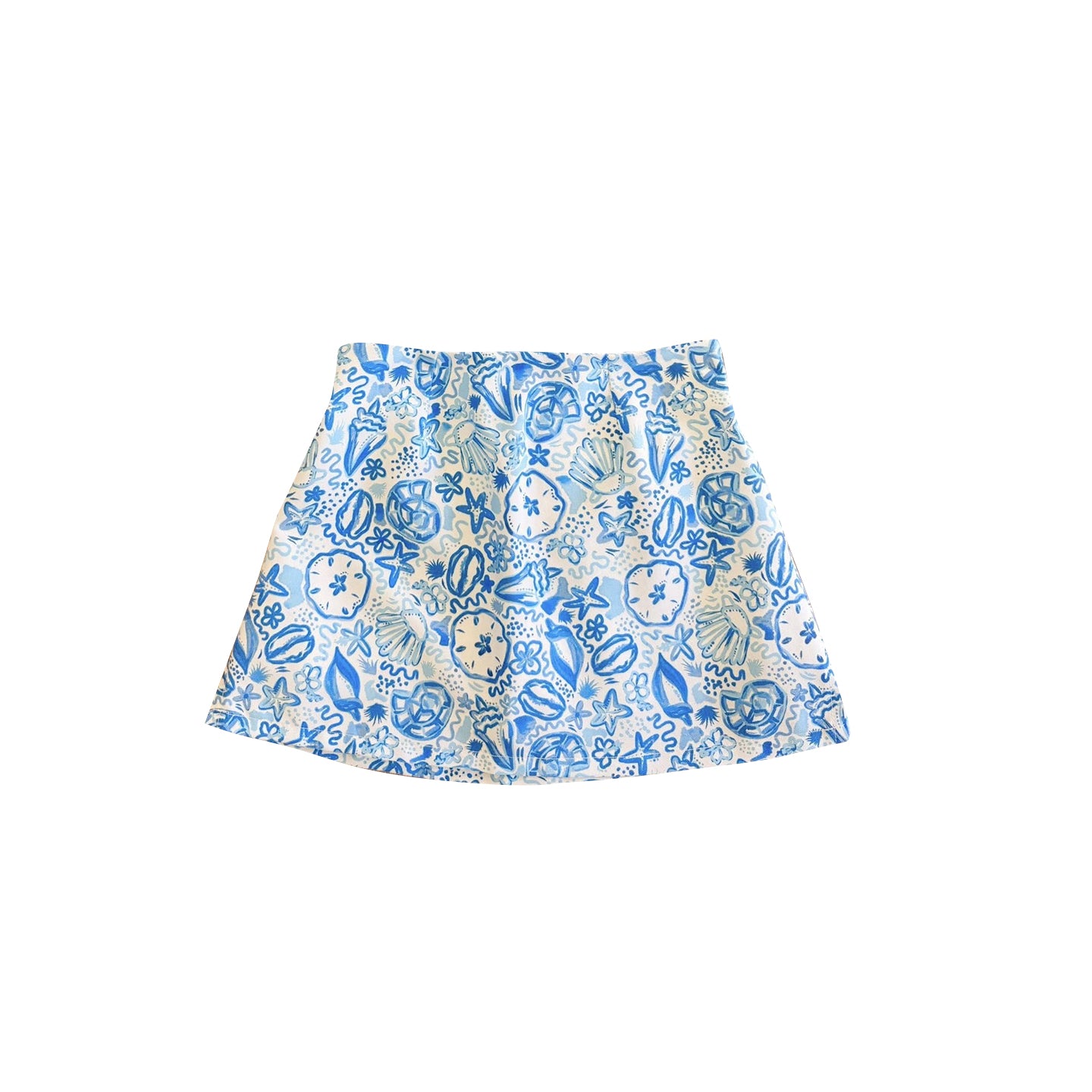 Baby Girls Blue Sea World Yoga Active Skirt Shorts Bottom Preorder