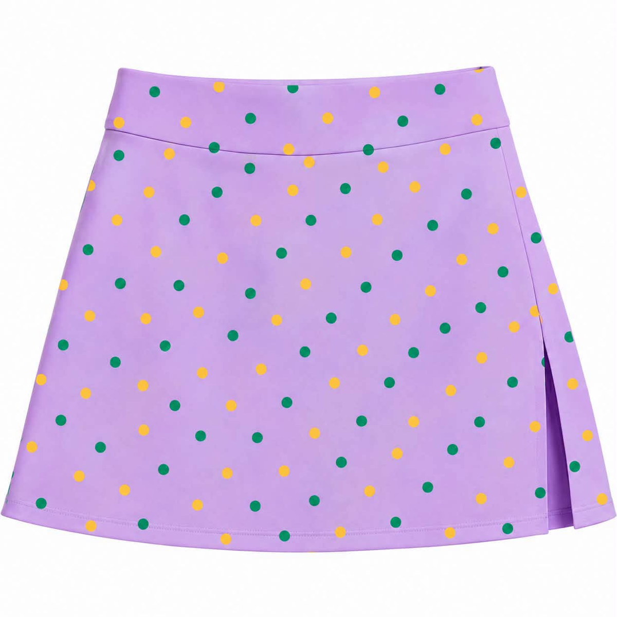 Preorder moq 5 Baby Girls Mardigras Polka Dots Yoga Active Skirt Shorts Bottom