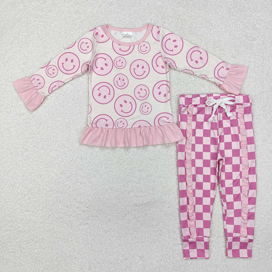 Sibling Baby Girls Boys Smile Top Pants Outfits Sets