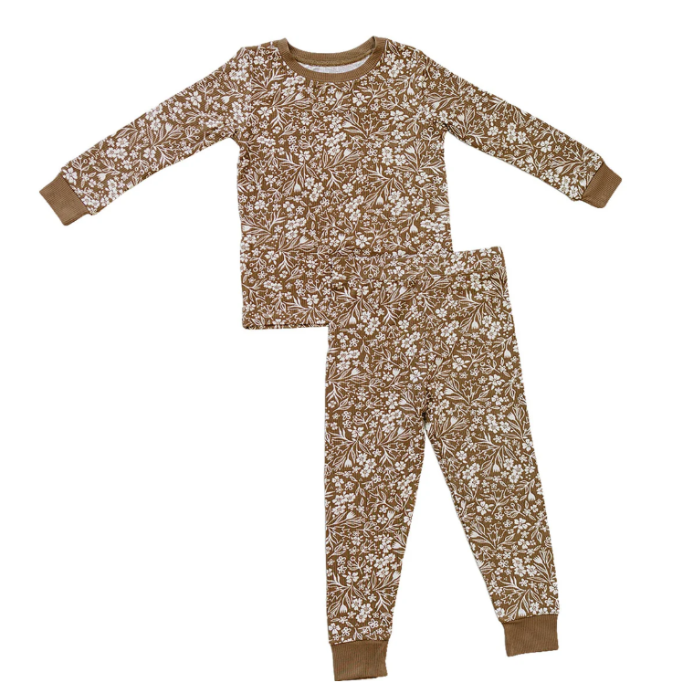 Baby Girls Floral Top Pants Fall Pajamas Sets Preorder