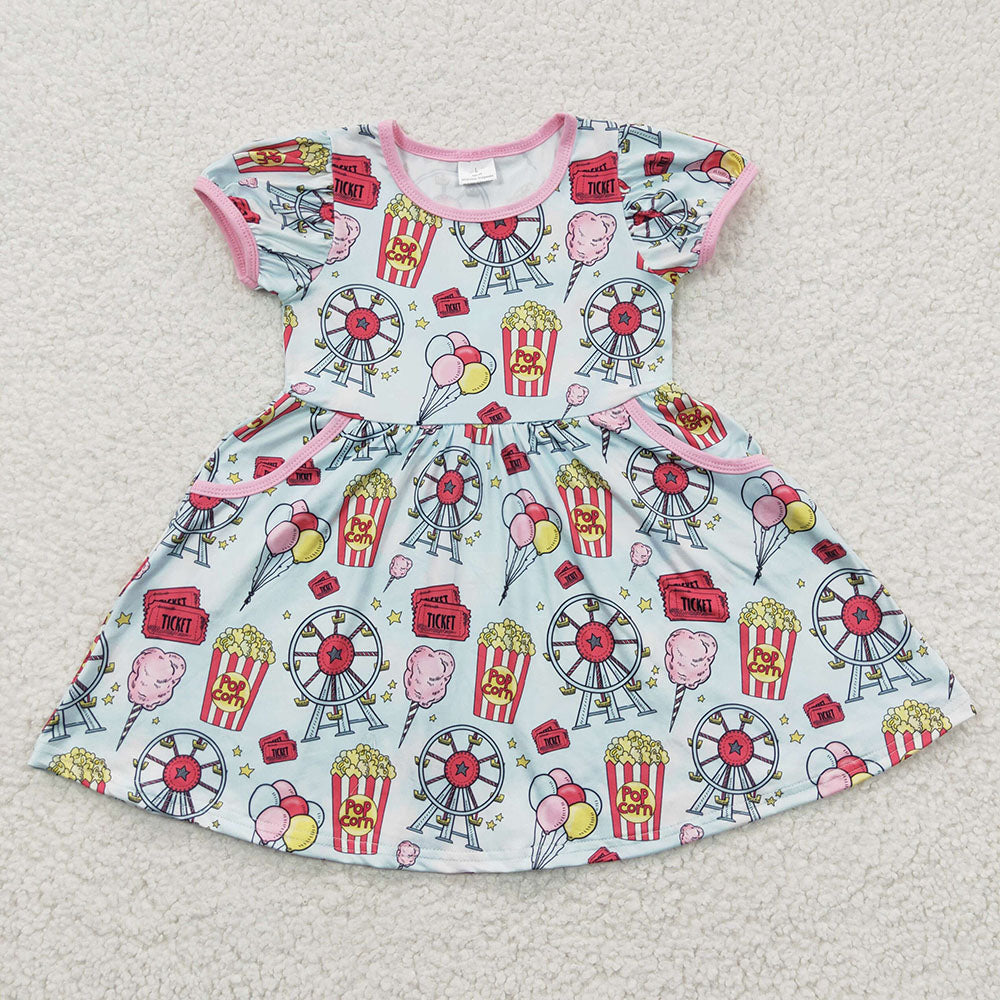 Sibling Baby Girls County Fair Dresses Outfits Sets