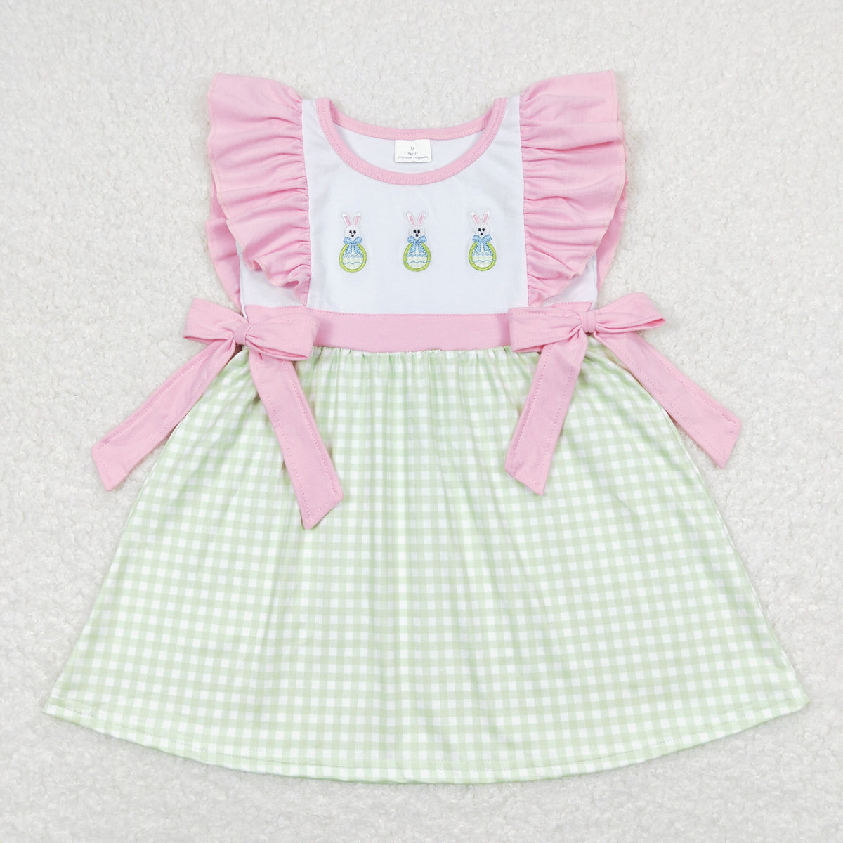 Sibling Boys Baby Girls Easter Bunny Bows Rompers Clothes Sets