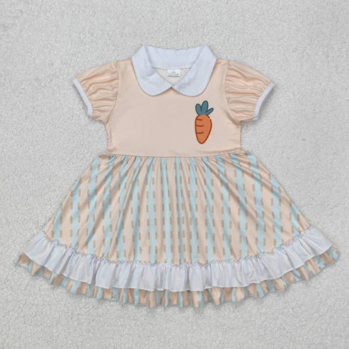 Sibling Girls Baby Boys Easter Carrot Corral Rompers Sets