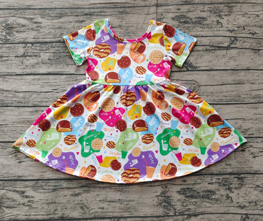Baby Girls Cookie Short Sleeve Knee Length Dresses