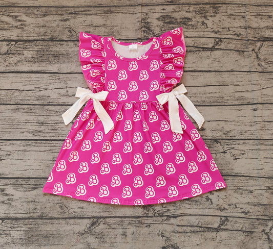 Baby Girls Doll B Bows Knee Length Dresses