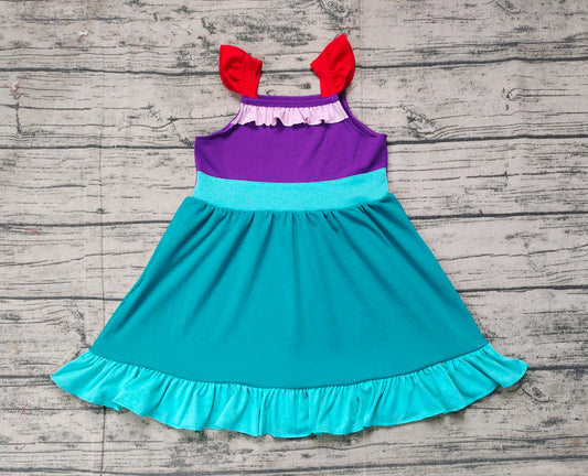Baby Girls Princess Mermaid Knee Length Dresses