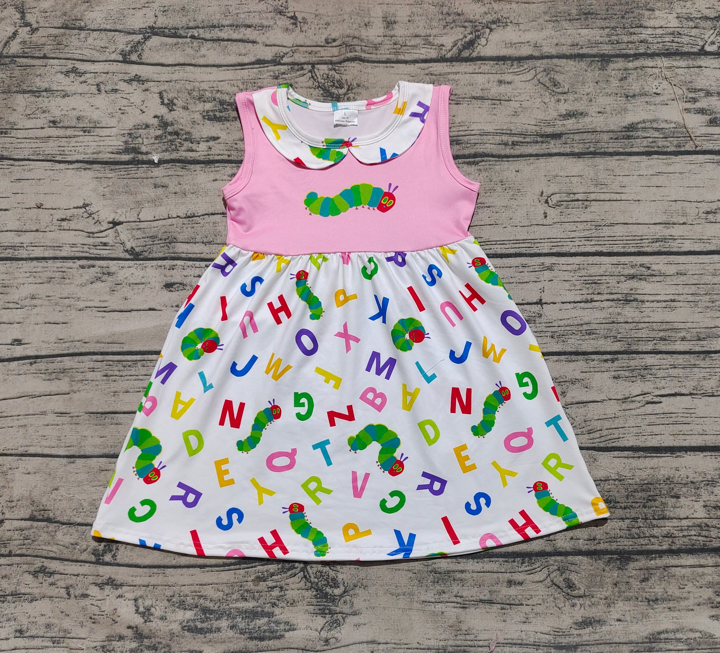 Baby Girls Caterpillar Pink Sleeveless Knee Length Dresses