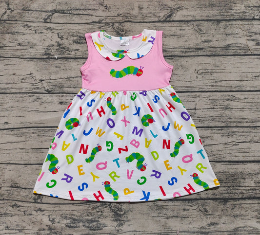 Baby Girls Caterpillar Pink Sleeveless Knee Length Dresses