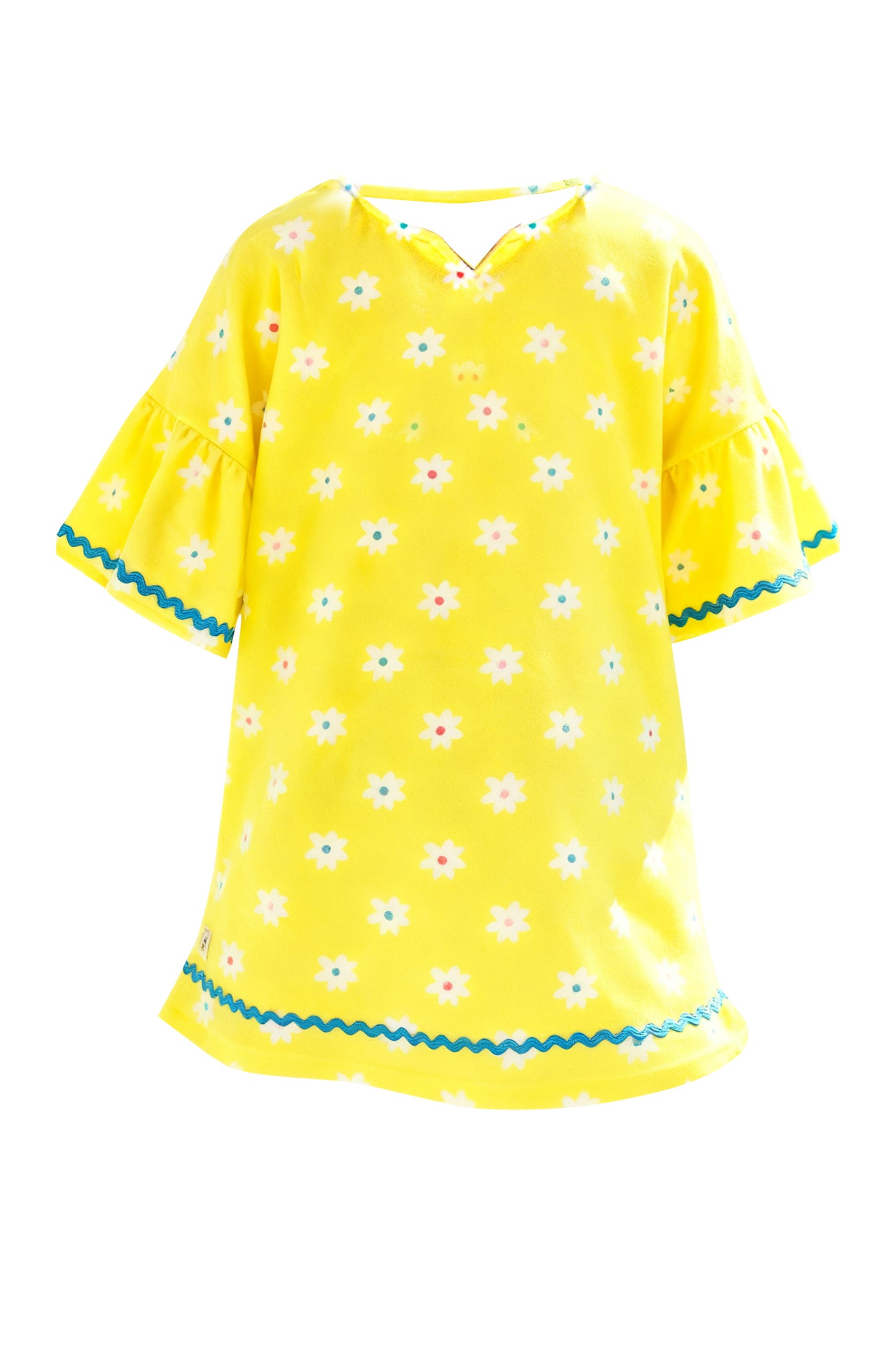 Baby Girls Yellow Flowers Knee Length Dresses Preorder