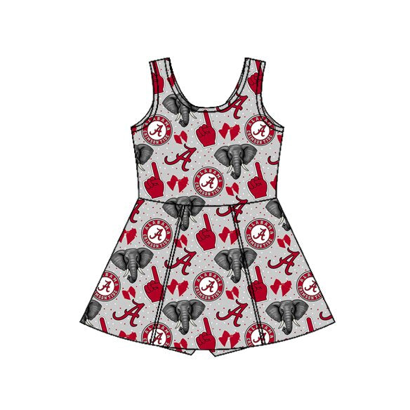 Baby Girls Elephants A Team Yoga Active Shorts Knee Length Dresses Preorder