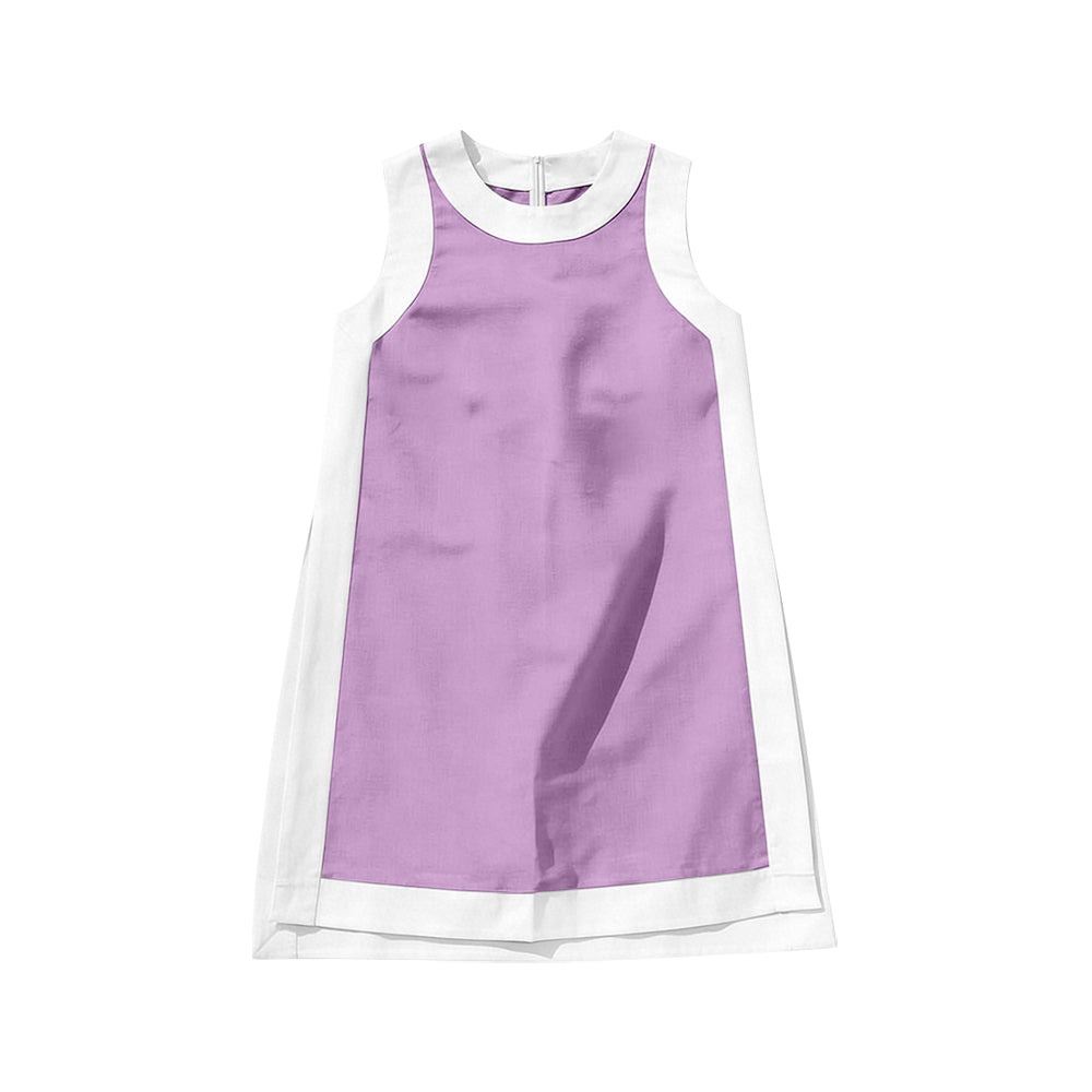 Baby Girls Lavender Sleeveless Yoga Active Shorts Knee Length Dress Preorder