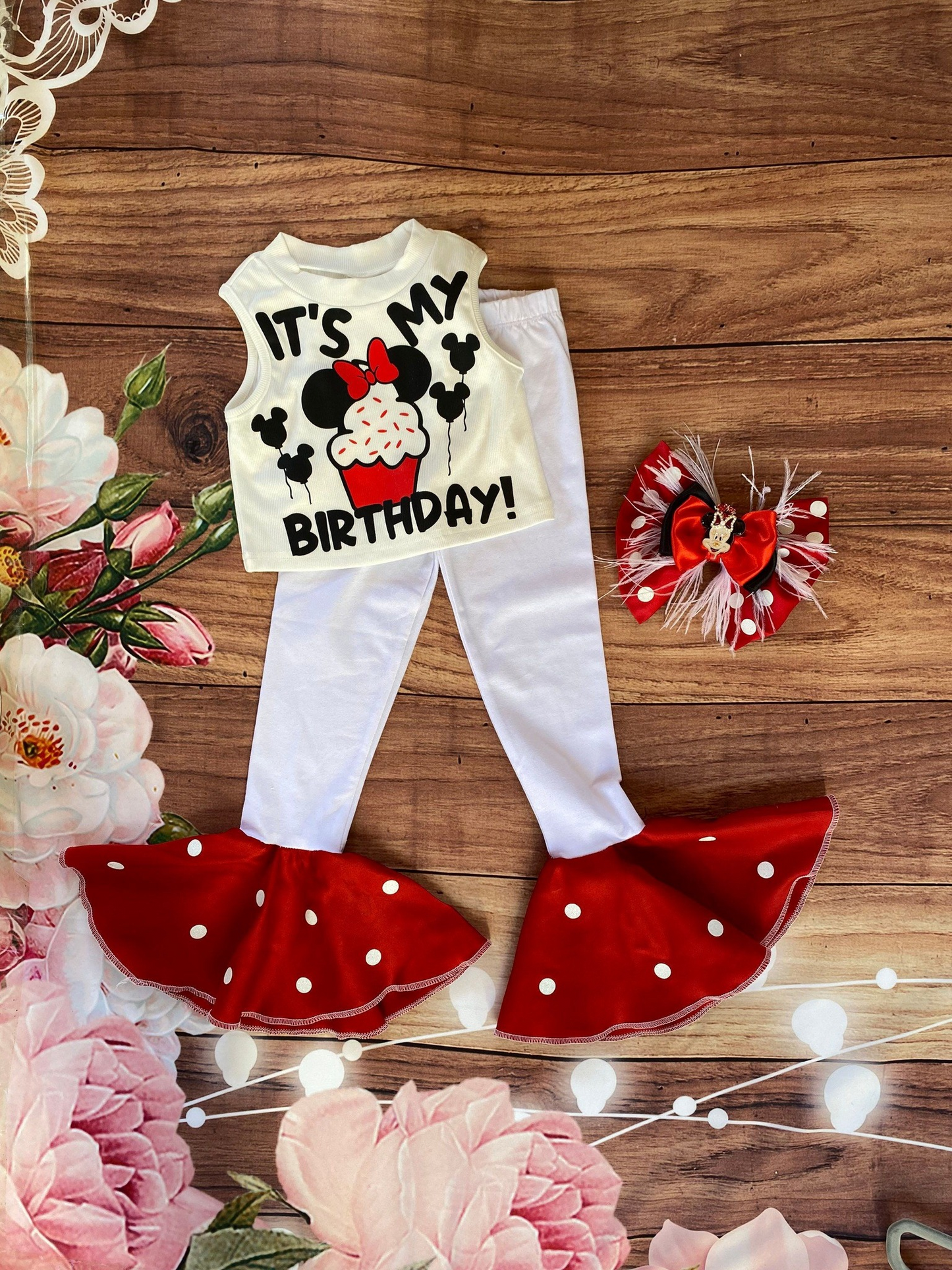 Baby Girls Birthday Shirt Bell Pants Clothes Sets preorder