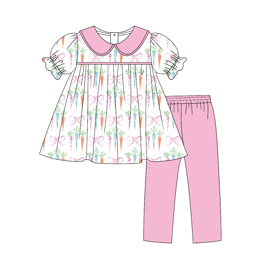 Baby Girls Easter Bows Rabbits Tunic Legging Clothes Sets Preorder