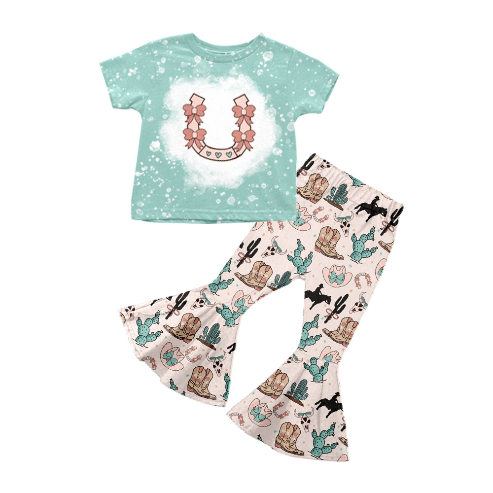 Baby Girls Western Boots Rodeo Shirts Bell Pants Preorder