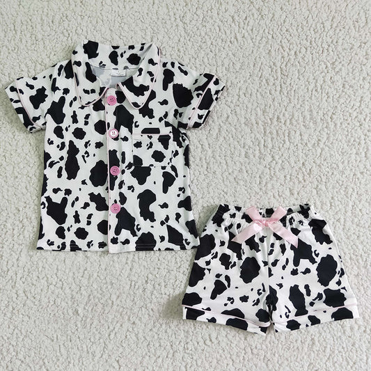 Sibling Baby Girls Cowgirls Western Button Ups Summer Pajamas