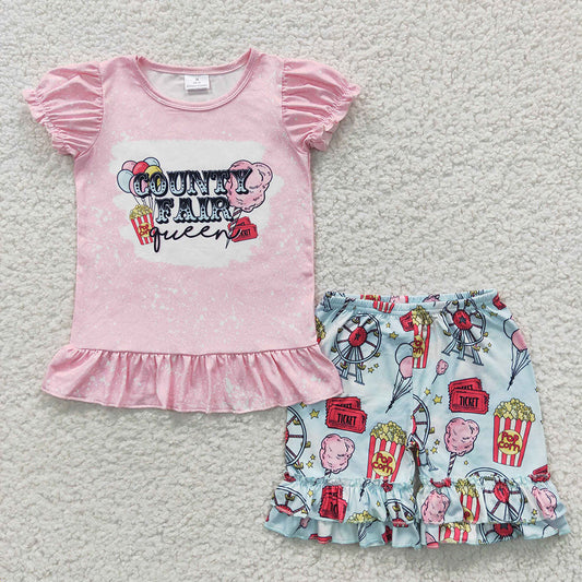 Sibling Baby Girls County Fair Dresses Outfits Sets