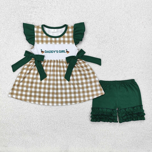 Sibling Boys Baby Girls Daddy Ducks Summer Outfits Suits
