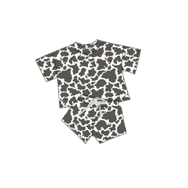 Baby Boys Dark Grey Camouflage Shirt Shorts Outfits Clothes Sets Preorder