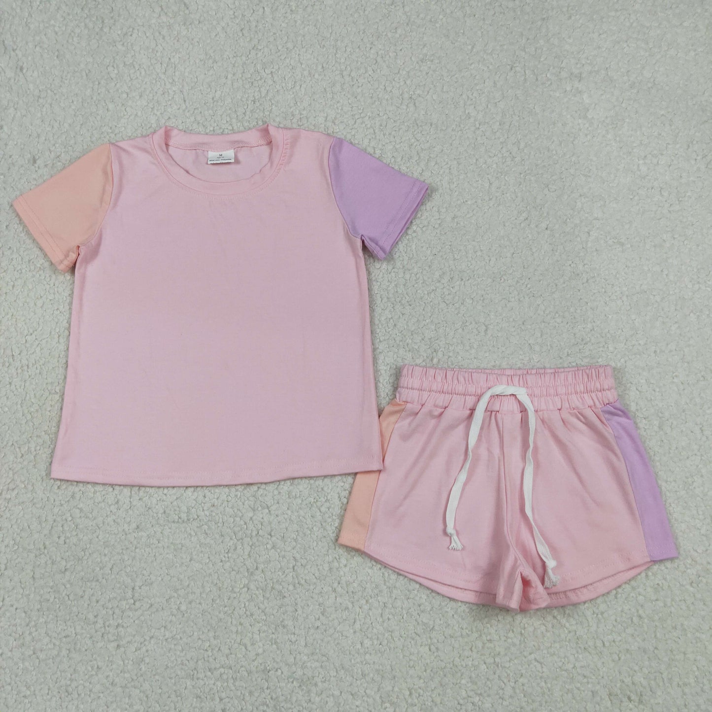 Sibling Baby Kids Patchwork Flowers Shirt Top Shorts Slouchy Clothes Sets