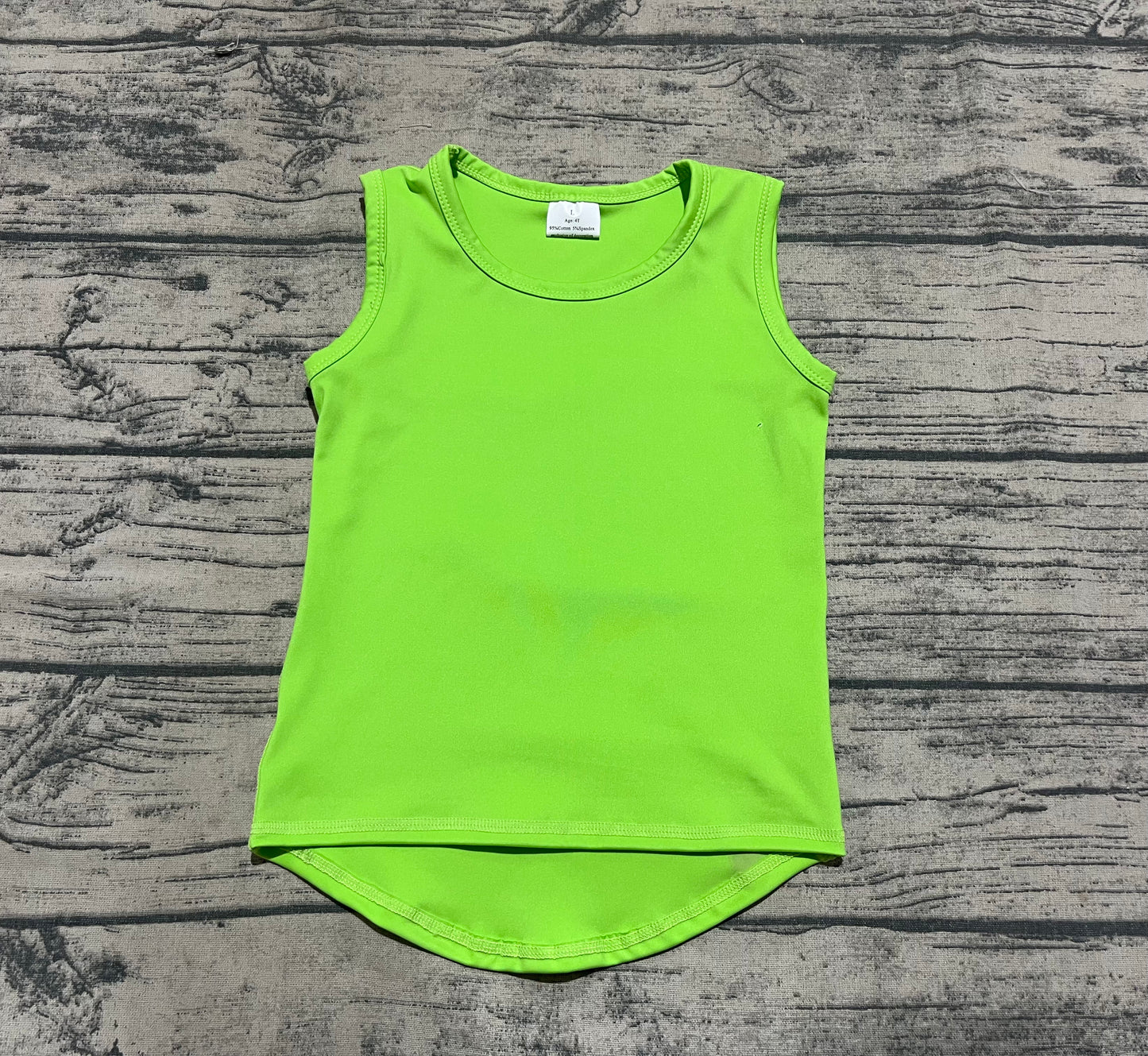 Baby Girls Green Sleeveless Vests Tops