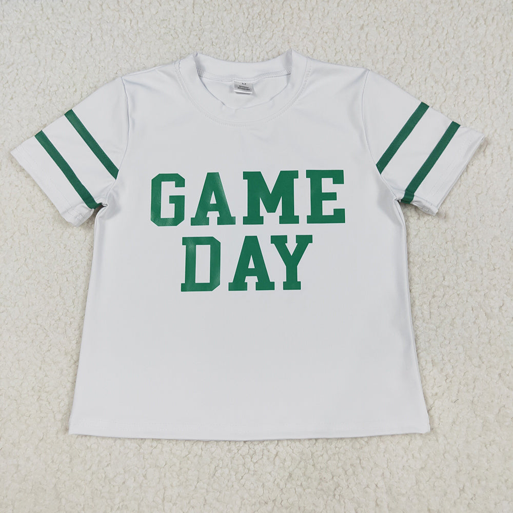 Baby Girls Vinyl Green Game Day Yoga Avtive Team Tee Shirts