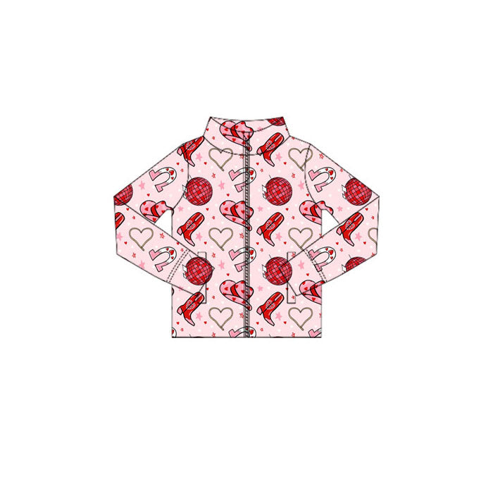 Baby Girls Long Sleeve Boots Hats Zipper Pockets Western Yoga Jackets Top Preorder