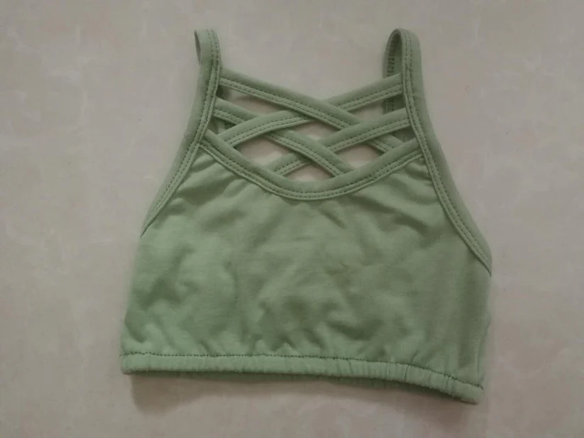Baby Girls Green Strap Yoga Vests Top Preorder