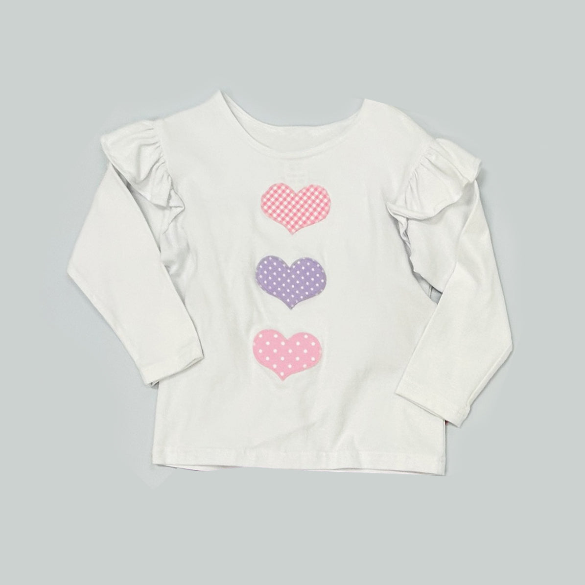 Baby Girls Polka Dots Hearts Valentines T-shirts Top Preorder