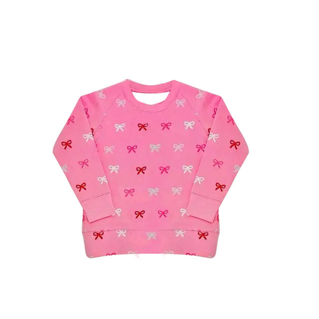 Baby Girls Long Sleeve Pink Bows T-shirts Top Preorder