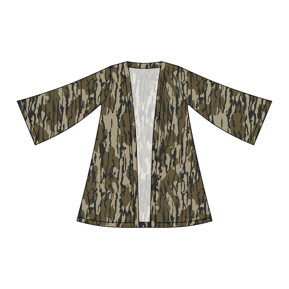 Baby Girls Southern Olive Camo Long Sleeve Cardigan Shirts Top Preorder