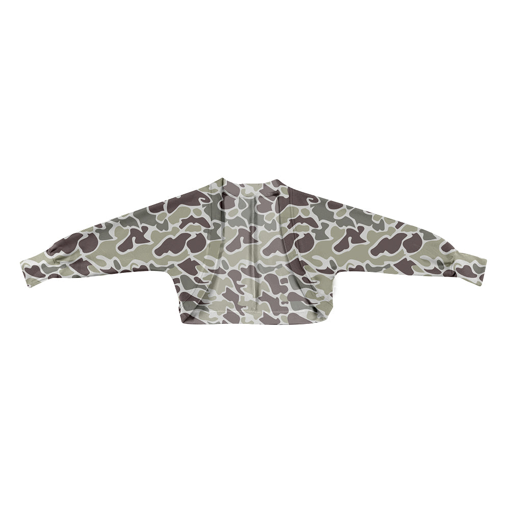 Baby Girls Southern Grey Camo Cardigan Shirts Top Preorder