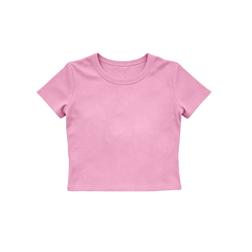 Baby Girls Light Pink Short Sleeve Yoga Active T-shirts Top Preorder