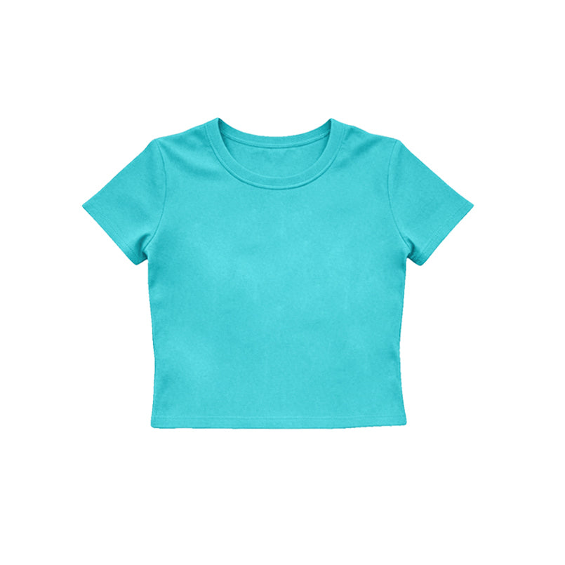 Baby Girls Blue Short Sleeve Yoga Active T-shirts Top Preorder