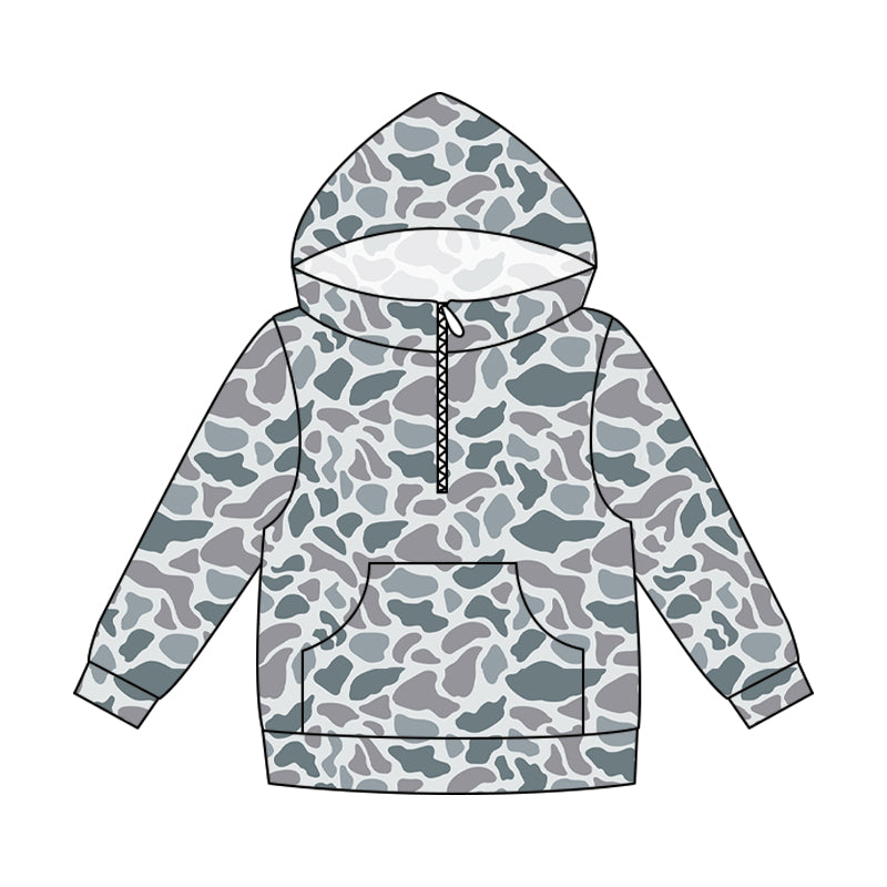 Adult Men Southern Camo Zip Pocket Hoodies Top Preorder