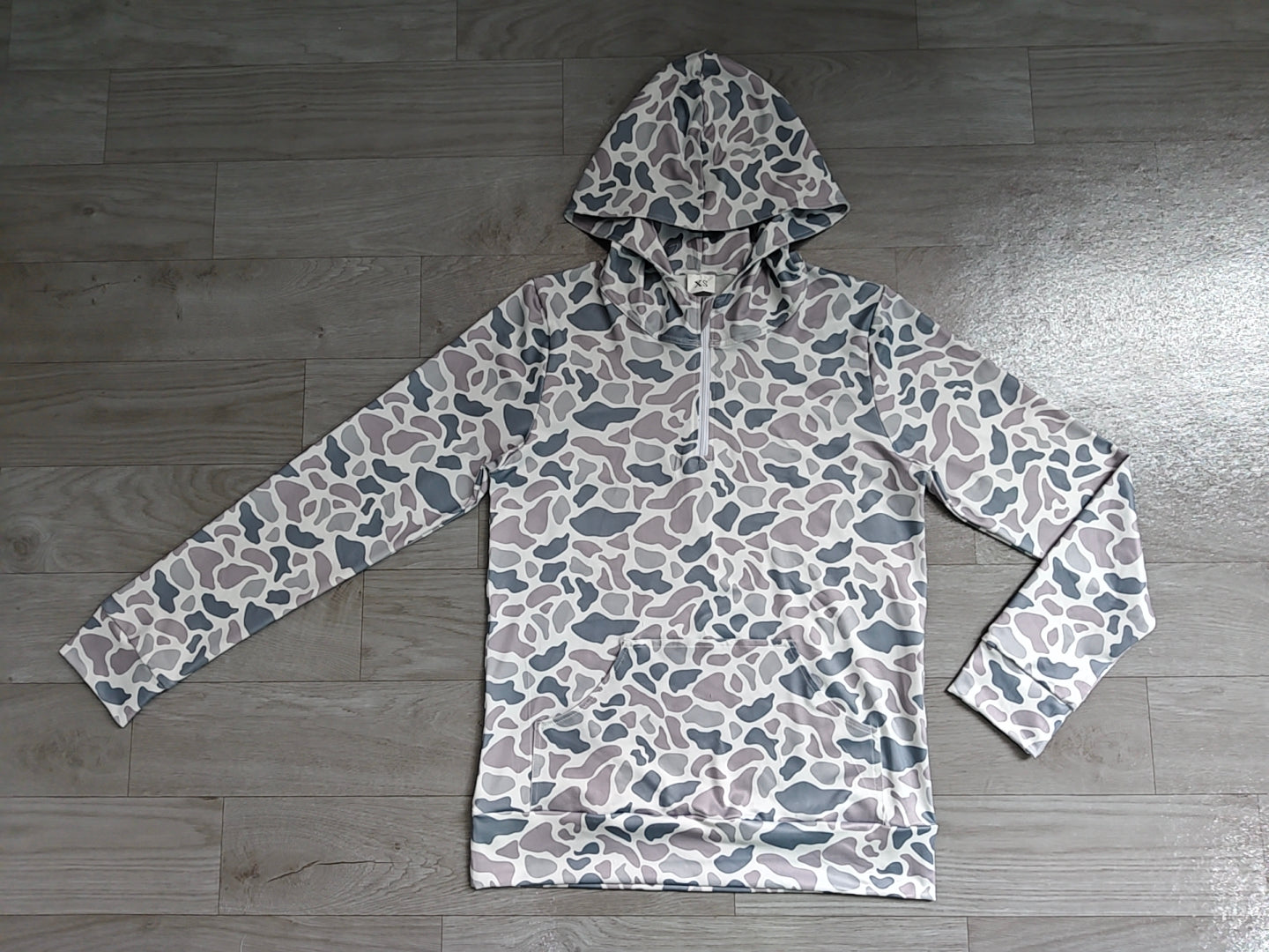 Adult Women Southern Camo Zip Pocket Hoodies Tops