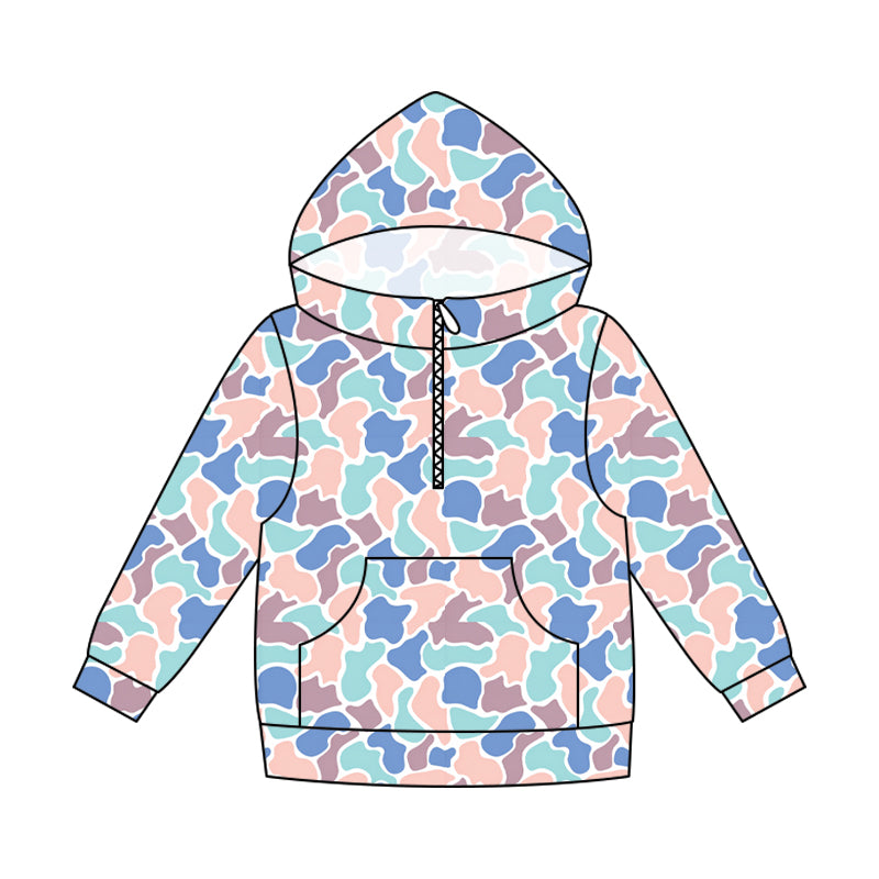 Adult Men Southern Camo Zip Pocket Hoodies Top Preorder