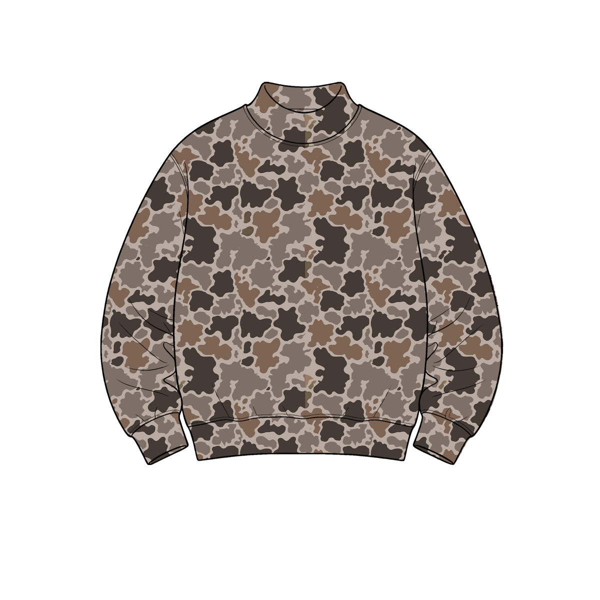 Preorder moq 5 Adult Women Long Sleeve Brown Camo Yoga Active T-shirts Top