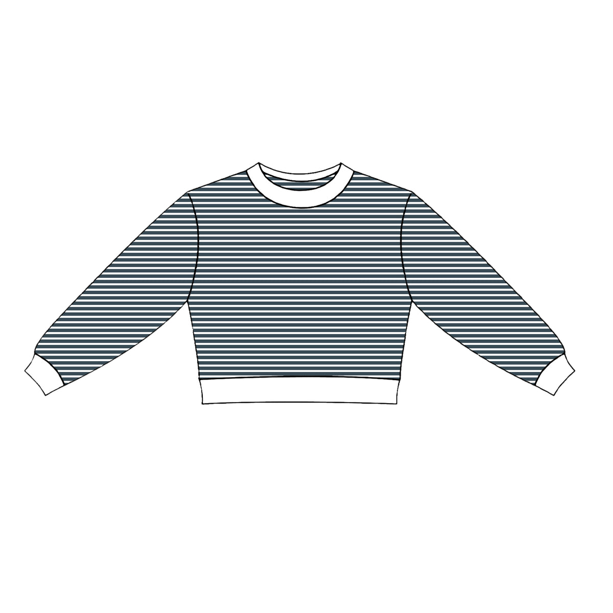 Baby Girls Blue Stripe Long Sleeve Yoga Active T-shirts Top Preorder